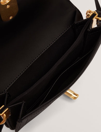 Ted Baker Sherlin Shearling Leather Twist Lock Crossbody Bag Women's