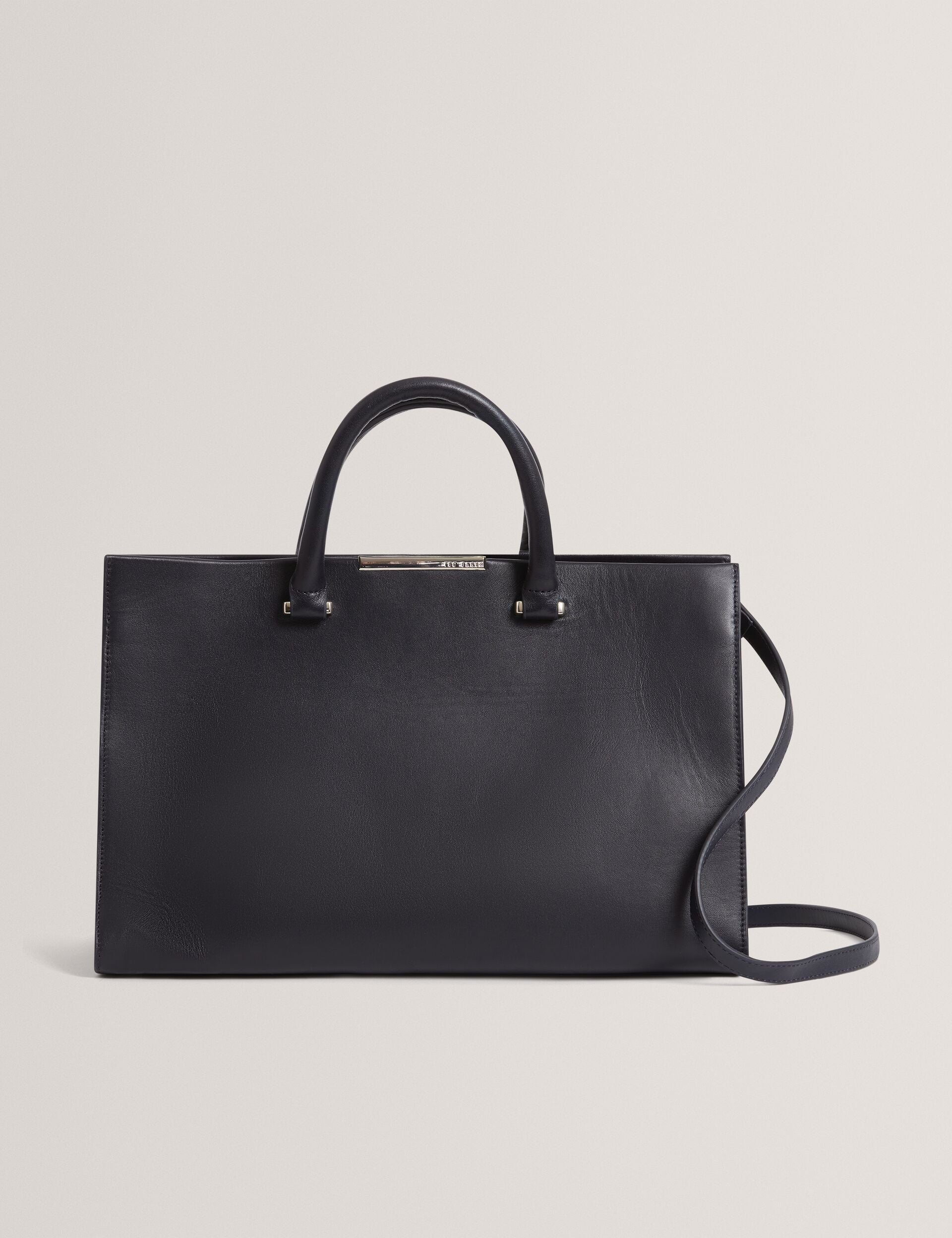 Ted Baker Renaae Structured Leather Wide Tote Bag Women's