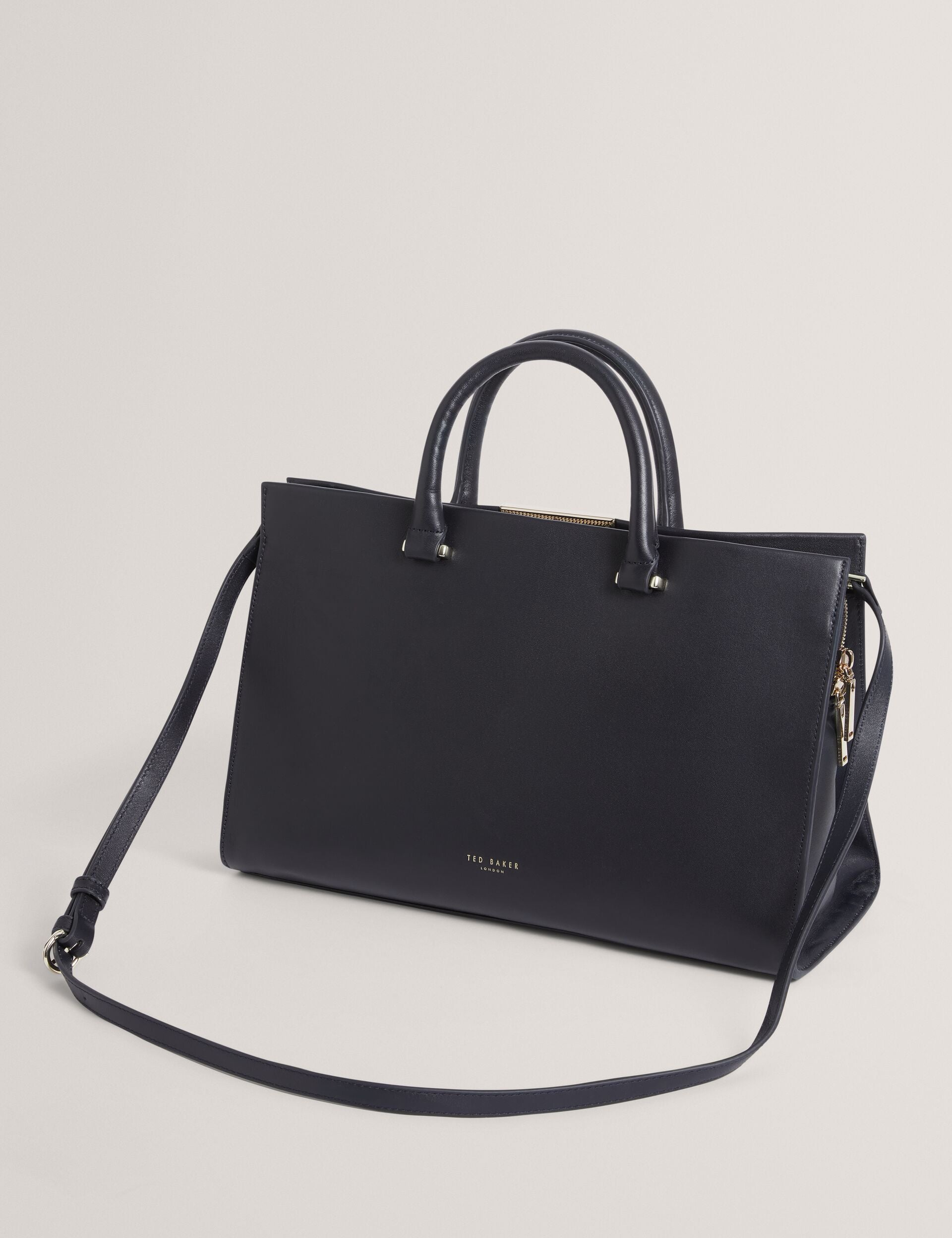 Ted Baker Renaae Structured Leather Wide Tote Bag Women's