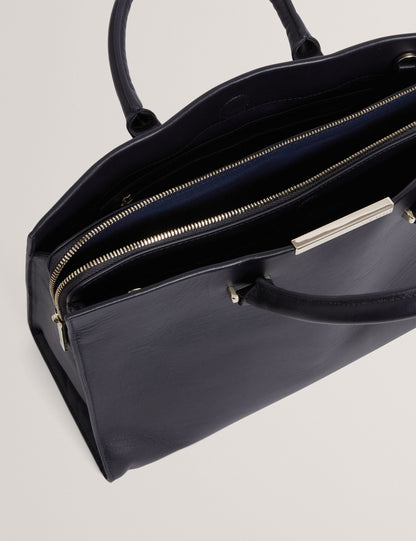 Ted Baker Renaae Structured Leather Wide Tote Bag Women's