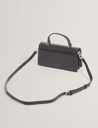 Ted Baker Rhaae Bar Detail Leather Elongated Top Handle Bag Women's