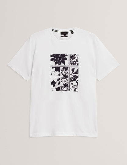 Ted Baker Koney Botanical Graphic Crew Neck Tshirt