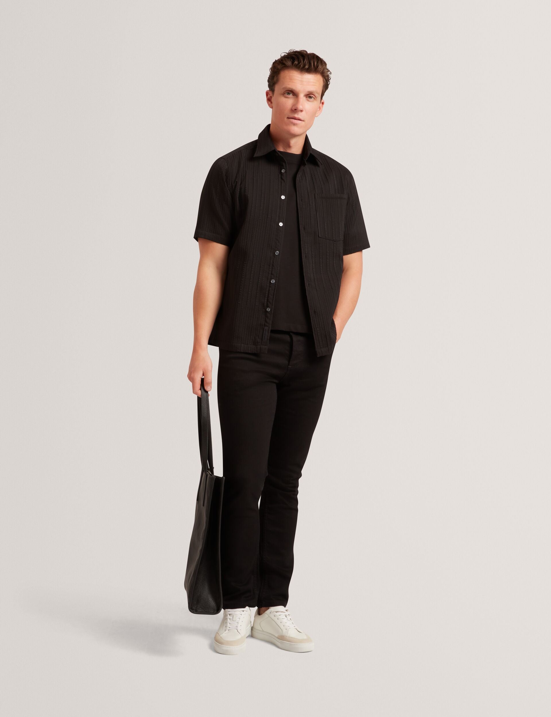 Ted Baker Lucka Tb Branded Heavy Weight Tshirt