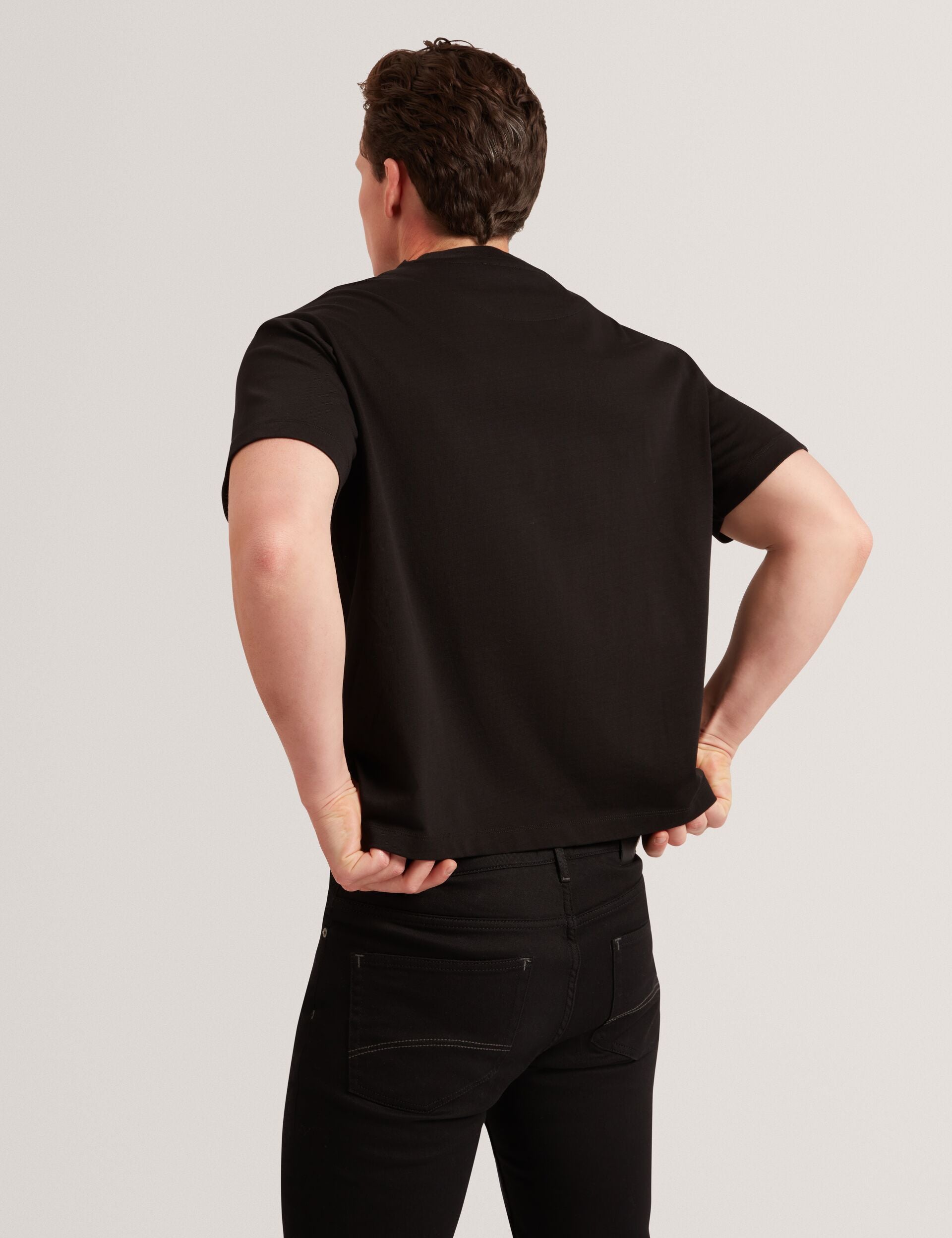 Ted Baker Lucka Tb Branded Heavy Weight Tshirt