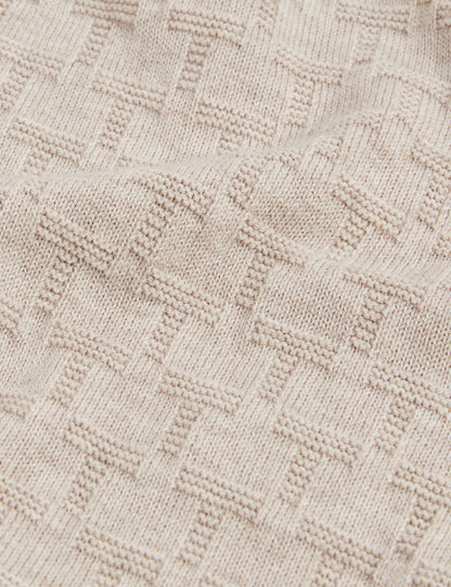 Ted Baker Gaten Branded Texture Long Sleeve Polo