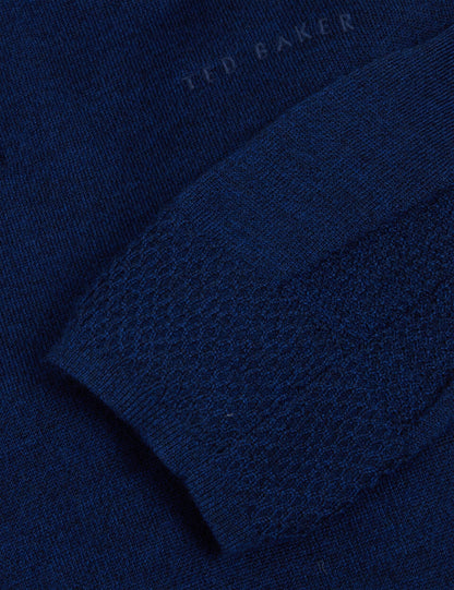 Ted Baker Clouden Merino Wool Knit Zip Neck Jumper
