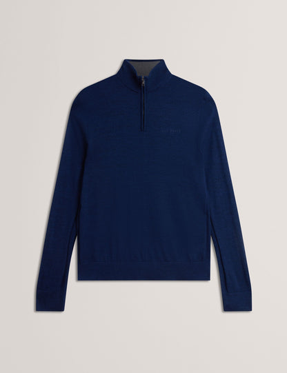 Ted Baker Clouden Merino Wool Knit Zip Neck Jumper
