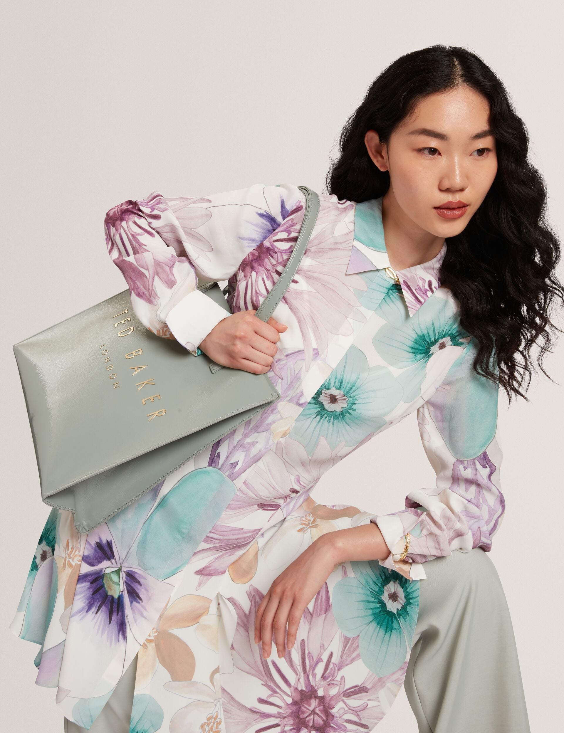 Ted Baker Crinkon Large Crinkle Faux Leather Icon Tote Bag Women's
