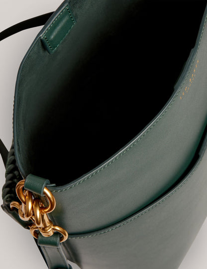 Ted Baker Wannda Plaited Handle Elongated Leather Bucket Bag Women's