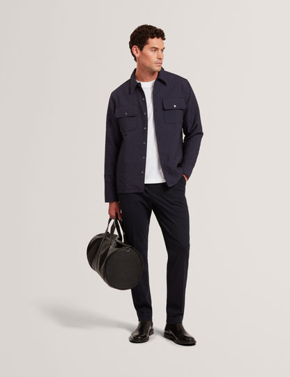 Ted Baker Gentil Jacquard Texture Buttonup Overshirt