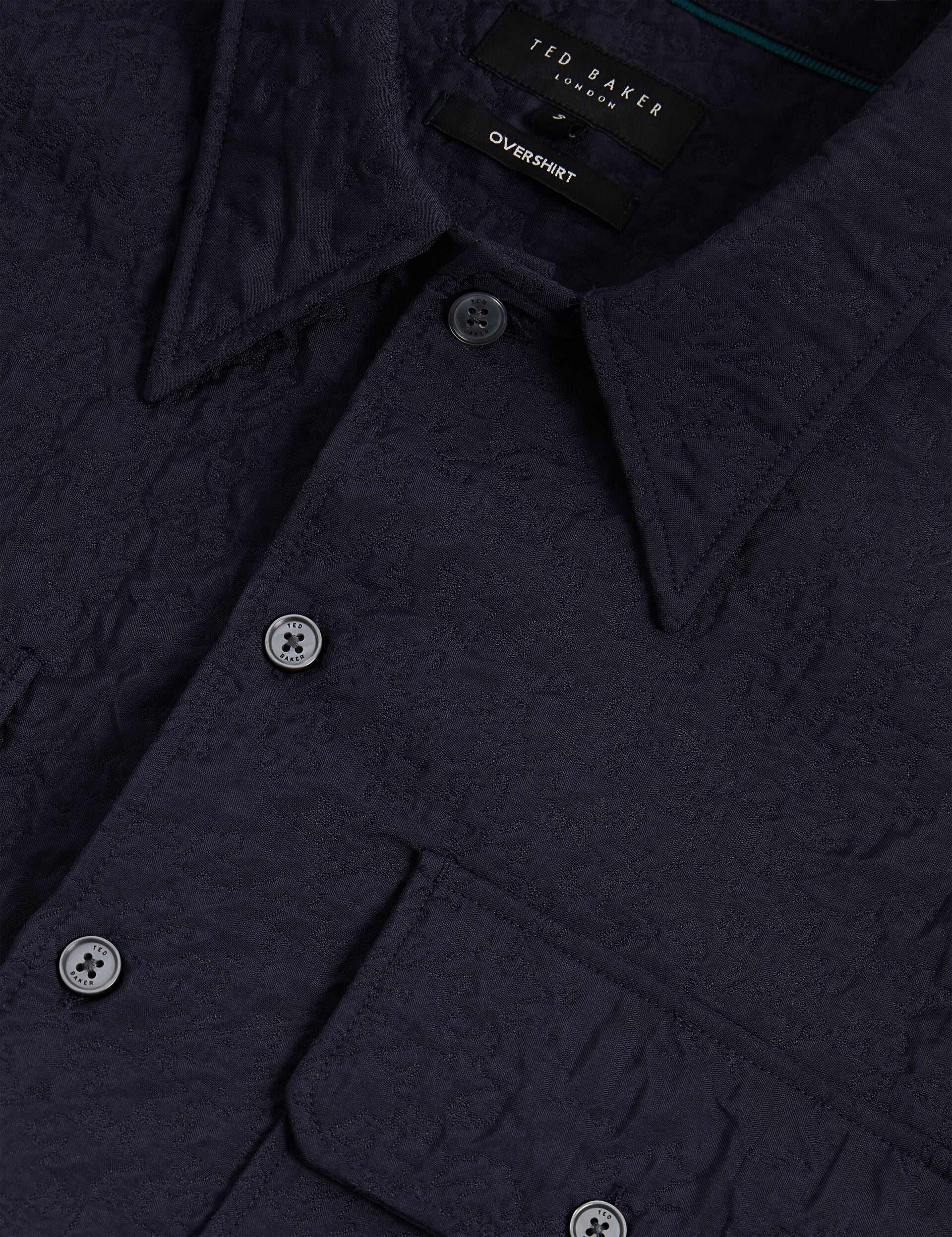 Ted Baker Gentil Jacquard Texture Buttonup Overshirt