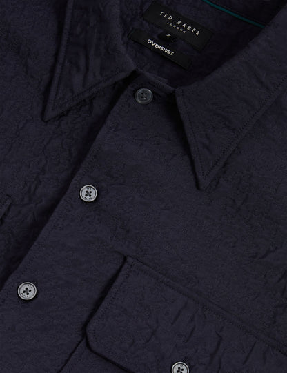 Ted Baker Gentil Jacquard Texture Buttonup Overshirt