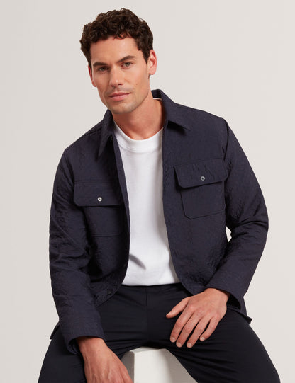 Ted Baker Gentil Jacquard Texture Buttonup Overshirt