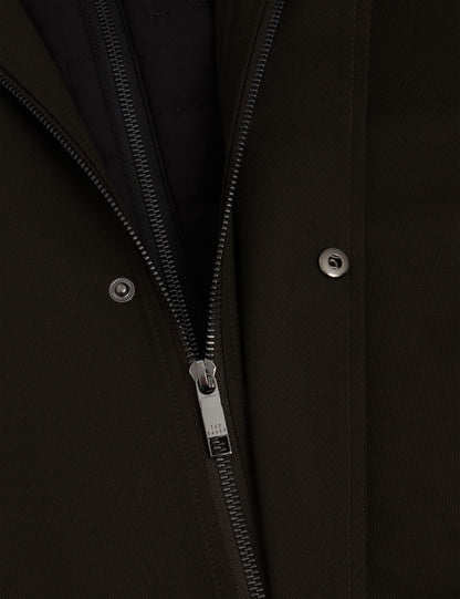 Ted Baker Ruabon Funnel Neck Longline Jacket With Liner