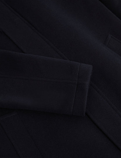 Ted Baker Morleey Funnel Neck Wool Coat With Detachable Lining