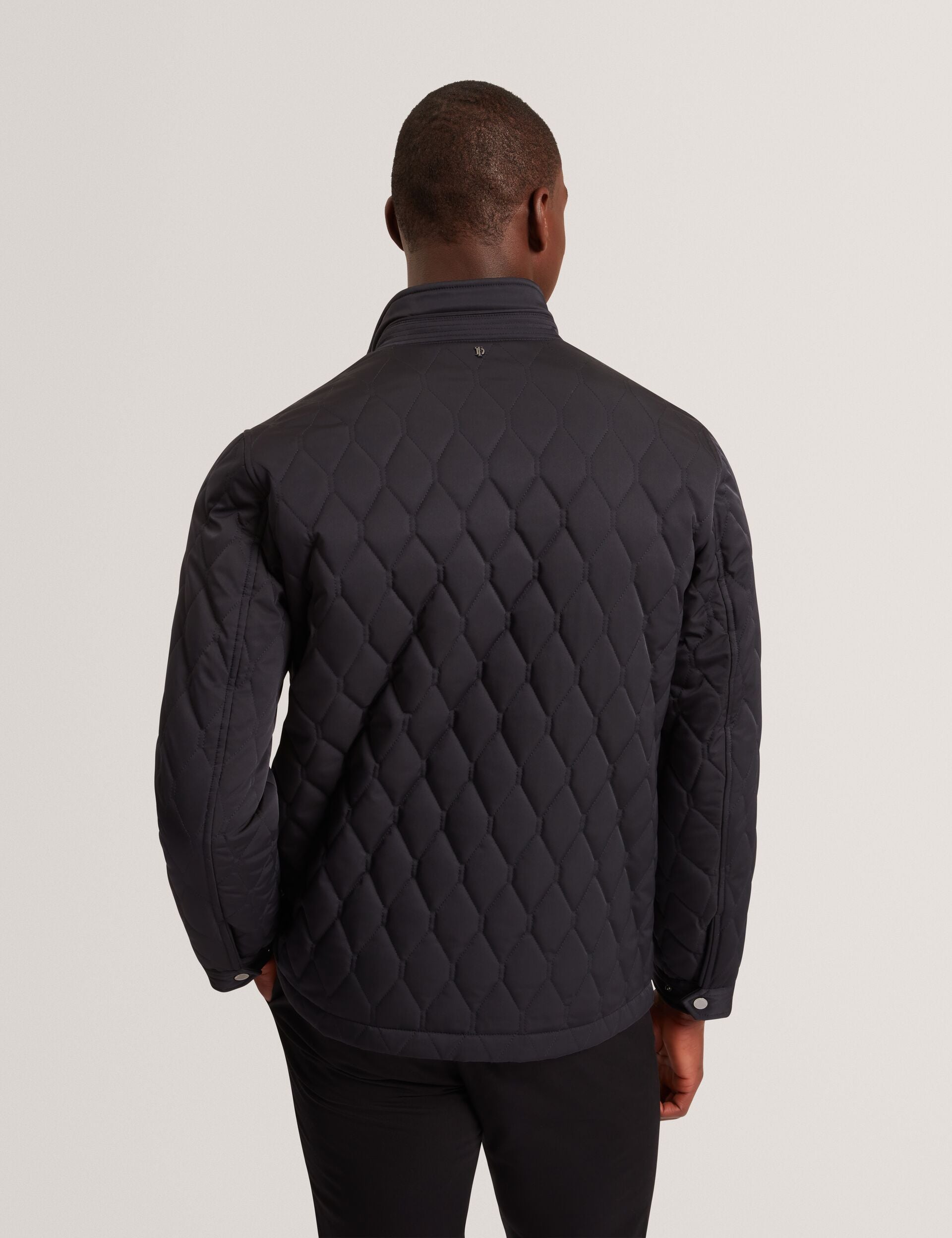 Ted Baker Hollbec Diamond Quilted Zip Field Coat