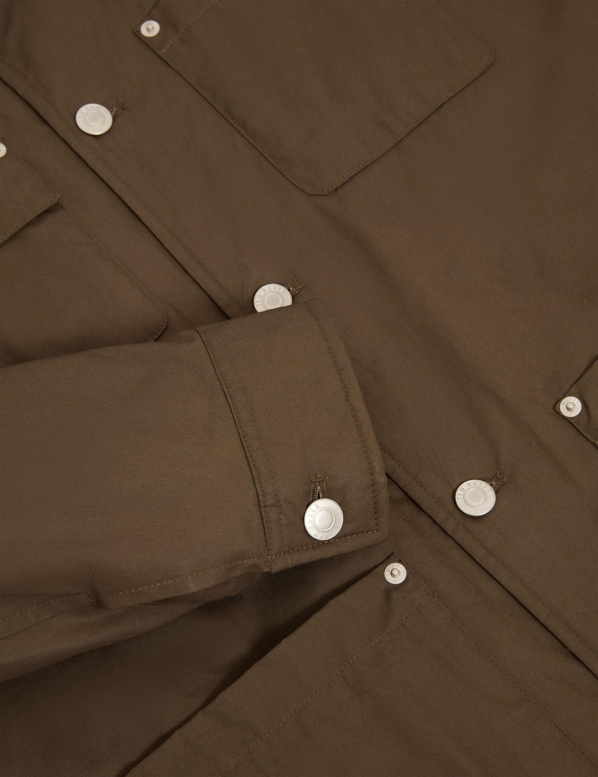 Ted Baker Nevers Waxed Cotton Buttonup Jacket