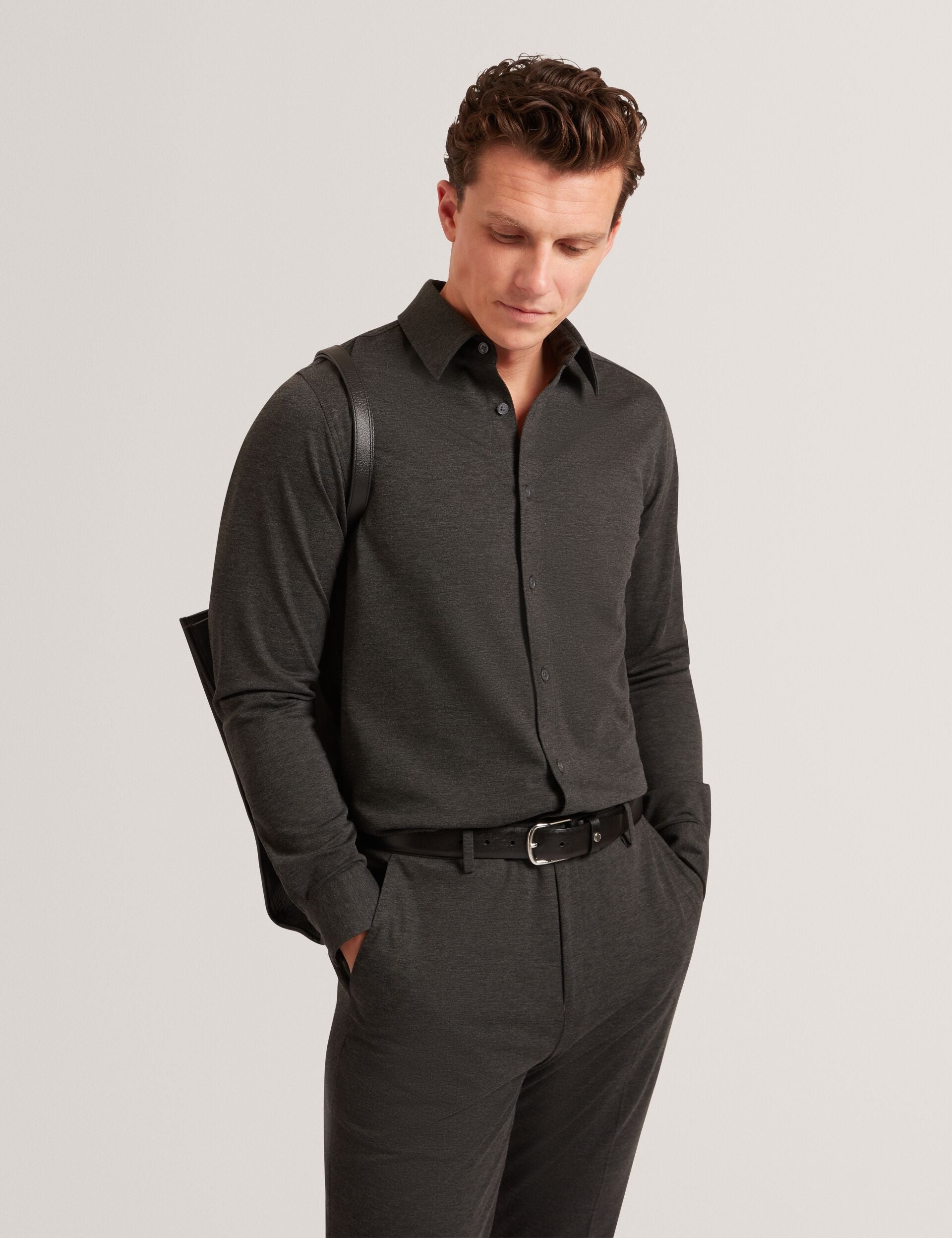 Ted Baker Nortun Regular Fit Knitted Jersey Shirt