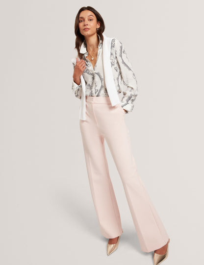 Ted Baker White Nottingham Lace Print Longline Shirt Women's