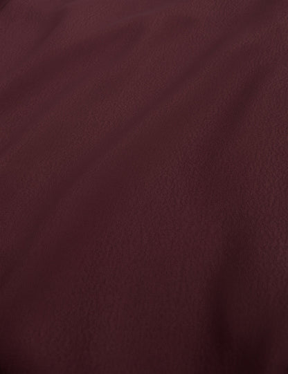 Ted Baker Oxblood Frill Trim Long Sleeve Crepe Midi Dress Women's