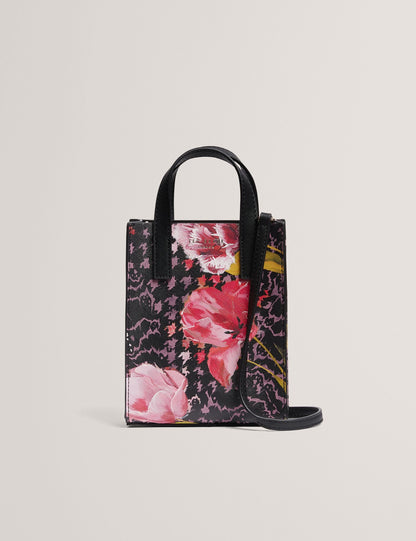 Ted Baker Talura Floral Check Print Mini Icon Tote Bag Women's