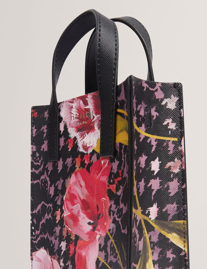 Ted Baker Talura Floral Check Print Mini Icon Tote Bag Women's