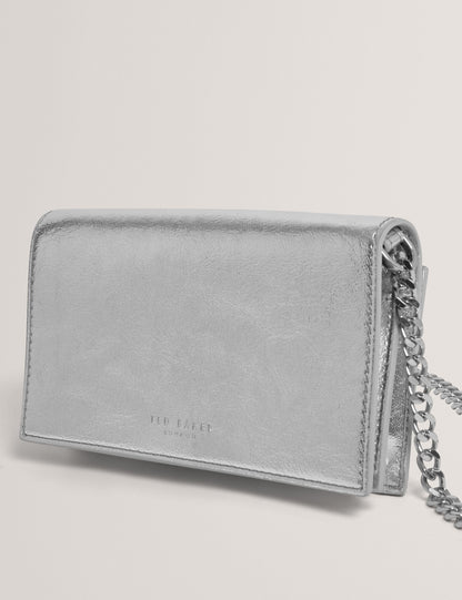 Ted Baker Mahiraa Metallic Faux Leather Crossbody Wallet Bag Women's