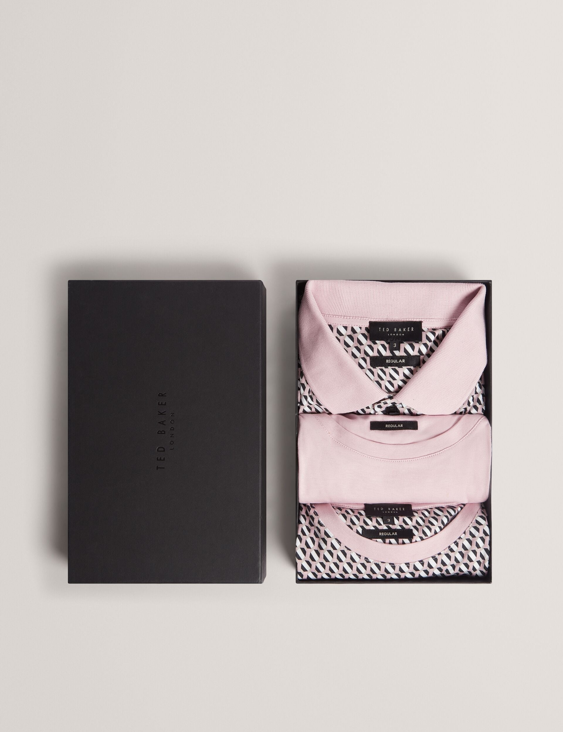 Ted Baker Sangs Geometric Jersey Top Gift Set 3Pack
