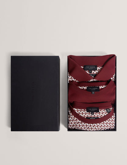 Ted Baker Sangs Geometric Jersey Top Gift Set 3Pack