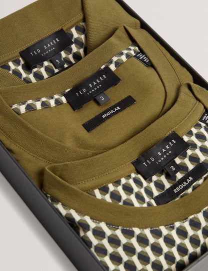 Ted Baker Sangs Geometric Jersey Top Gift Set 3Pack