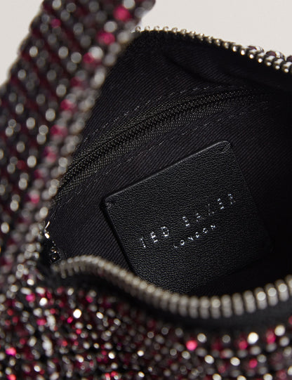 Ted Baker Crystol Crystal Embellished Mini Slouch Handbag Women's