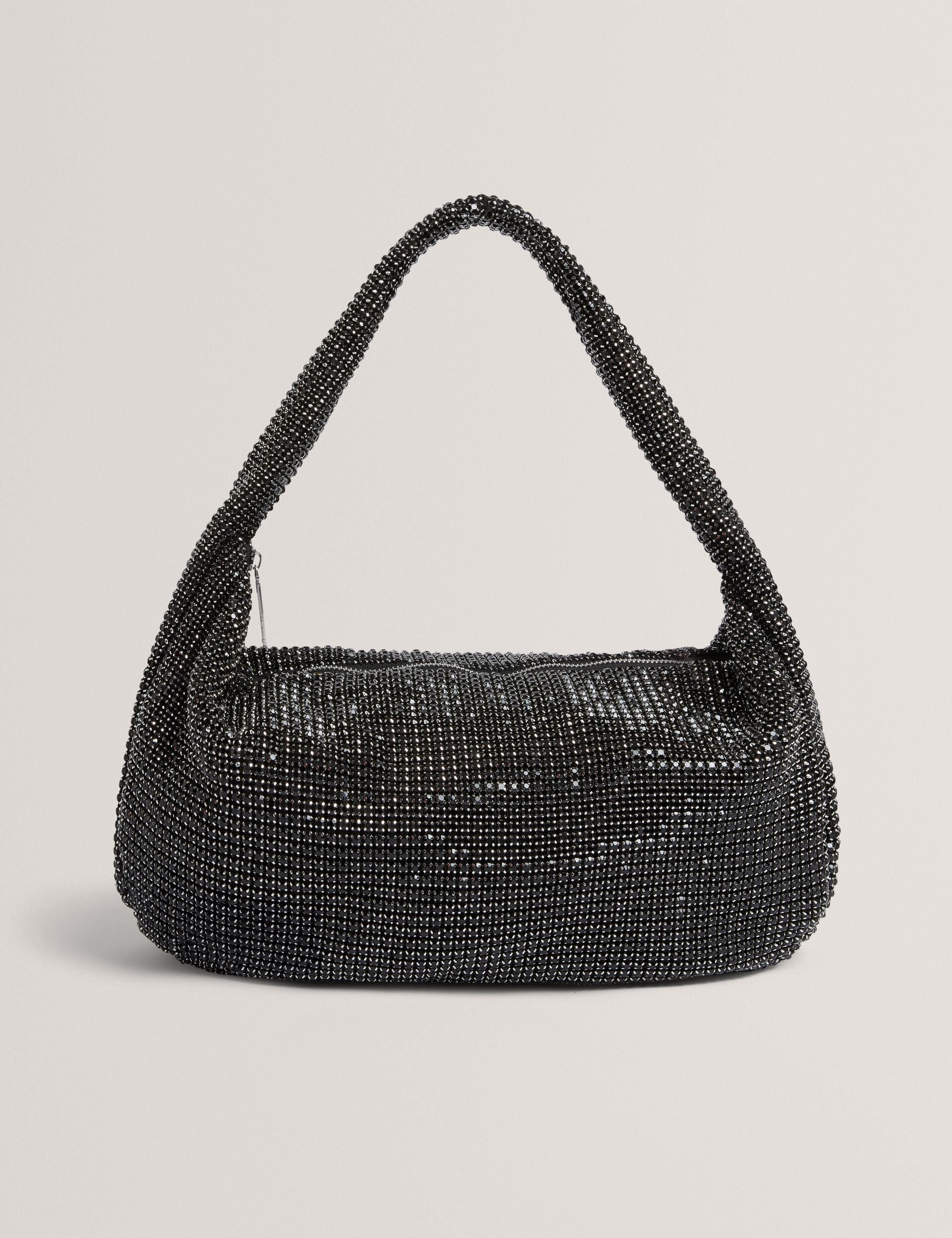 Ted Baker Crystta Crystal Embellished Large Slouch Shoulder Bag Women's