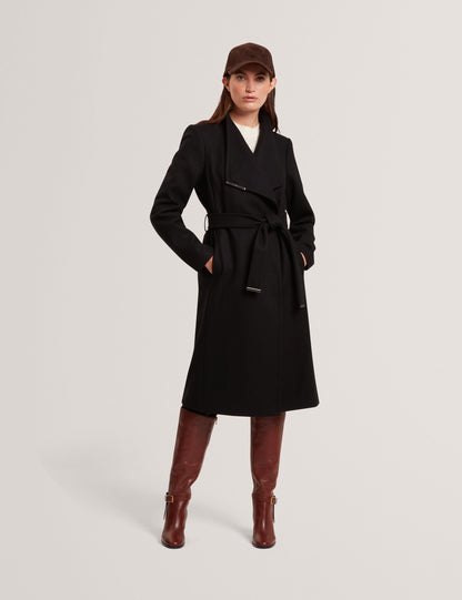 Ted Baker Rose Mid Length Belted Wool Wrap Coat Women's