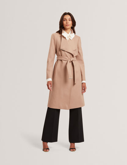 Ted Baker Rose Mid Length Belted Wool Wrap Coat Women's