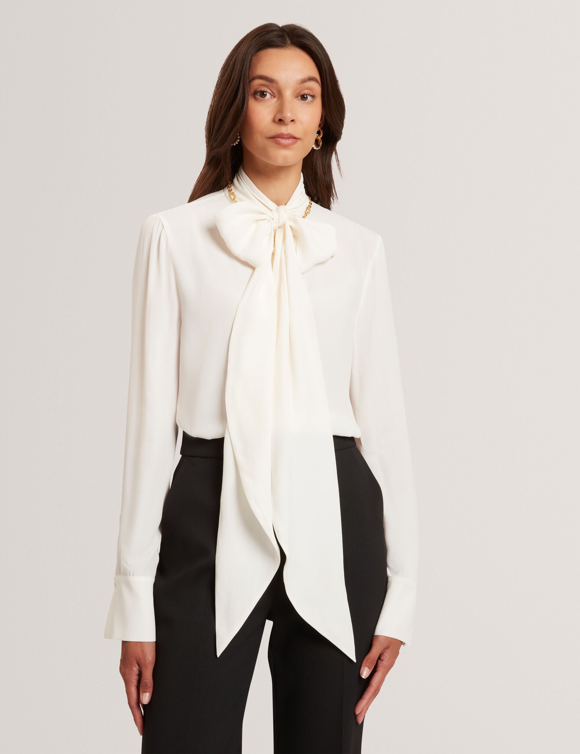 Ted Baker Ressia Pussybow Woven Long Sleeve Blouse Women's
