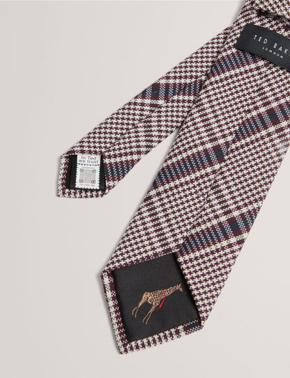 Ted Baker Demos Glen Check Woven Tie