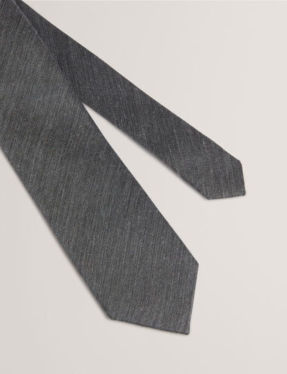 Ted Baker Amedeo Heathered Weave Wool Silk Tie