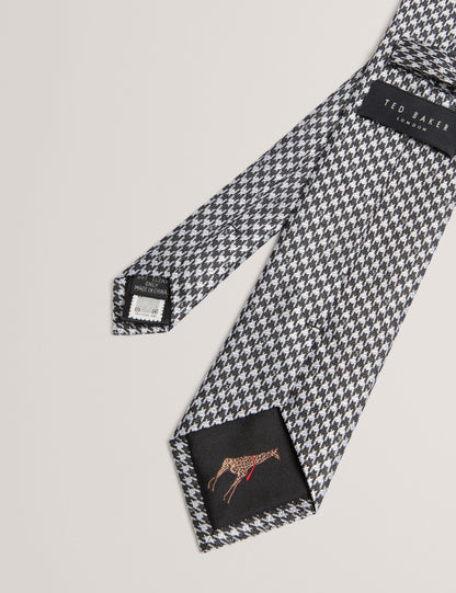 Ted Baker Stathis Dogtooth Check Silk Tie