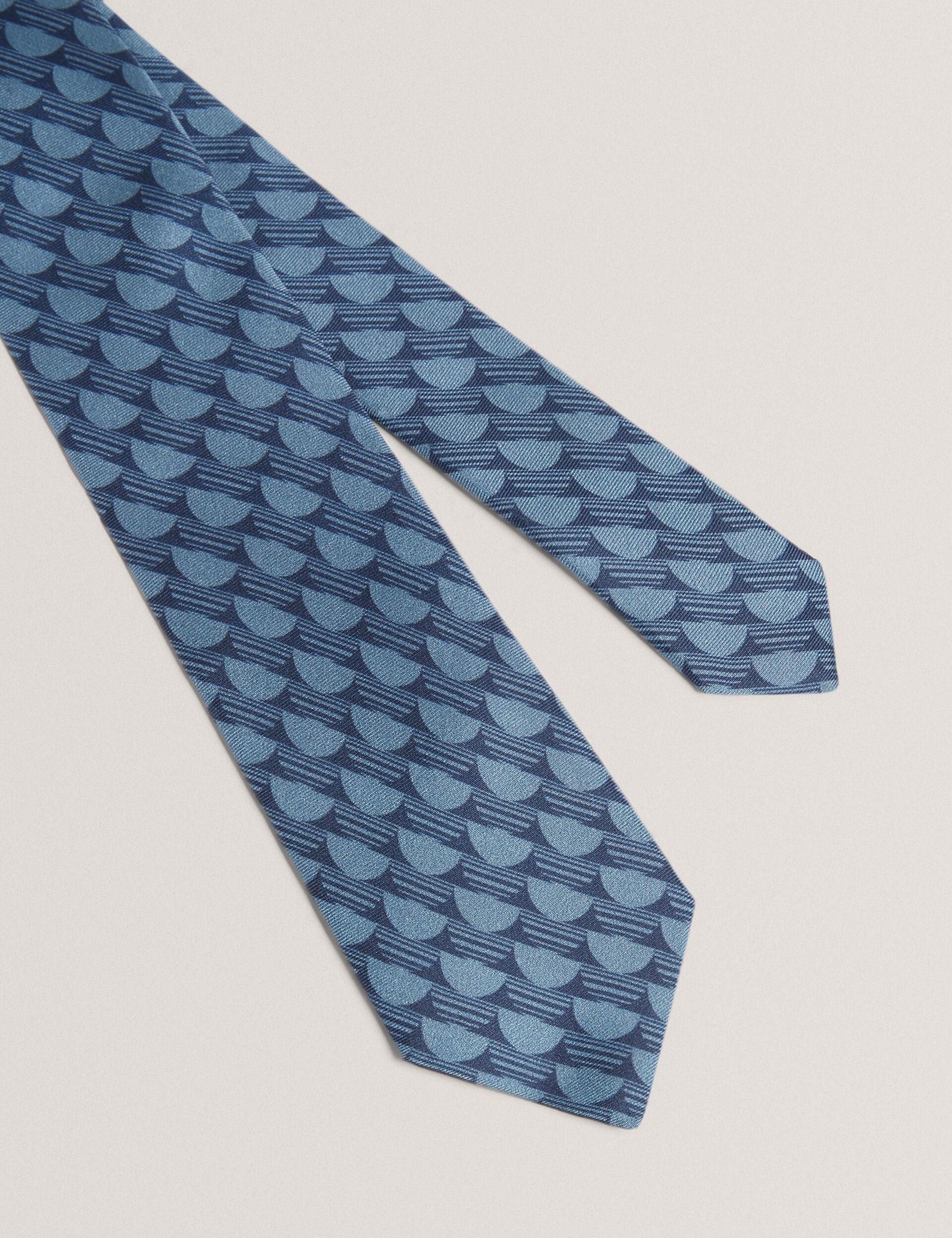 Ted Baker Kerem Retro Geometric Print Silk Tie