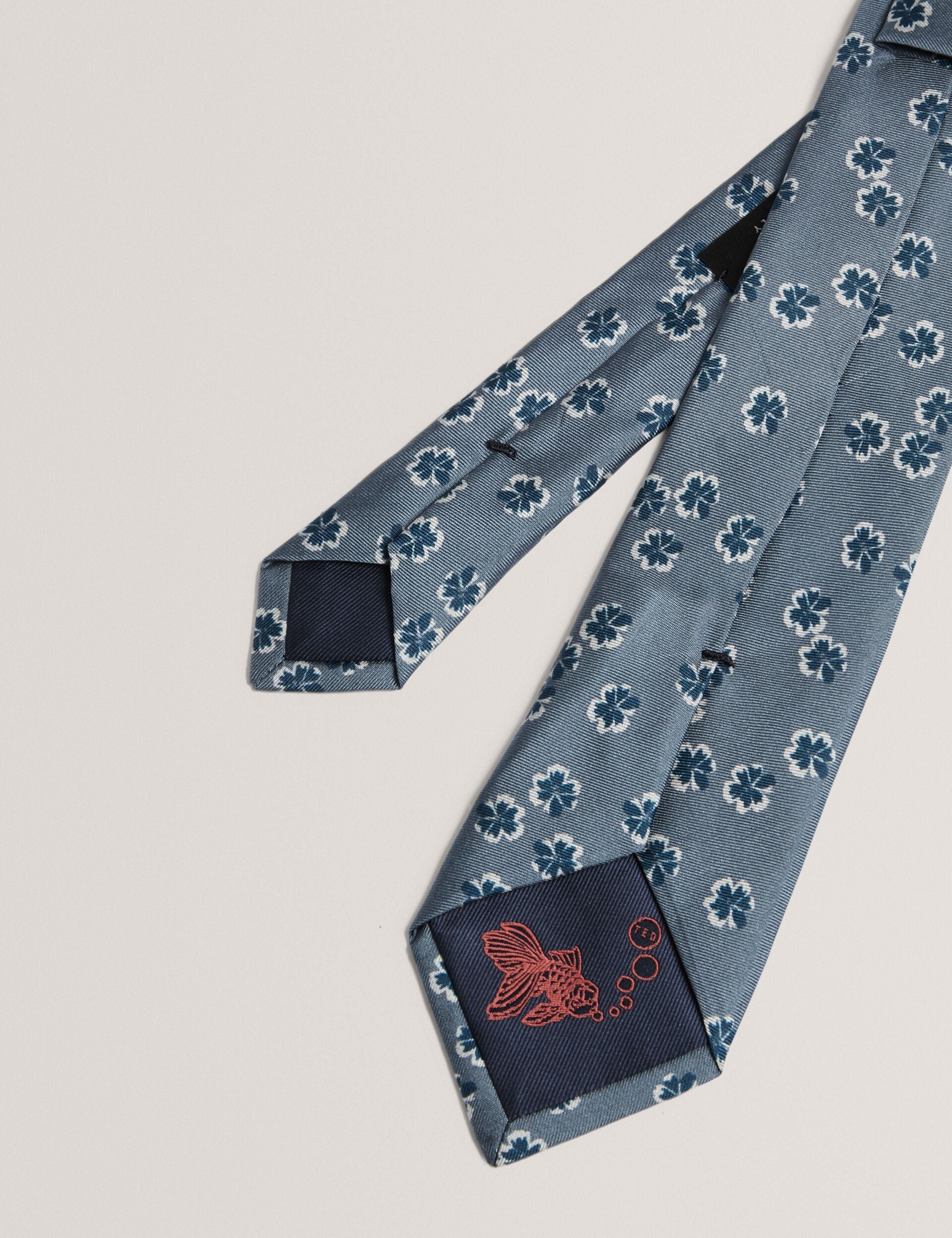 Ted Baker Raffeal Scattered Floral Print Silk Tie