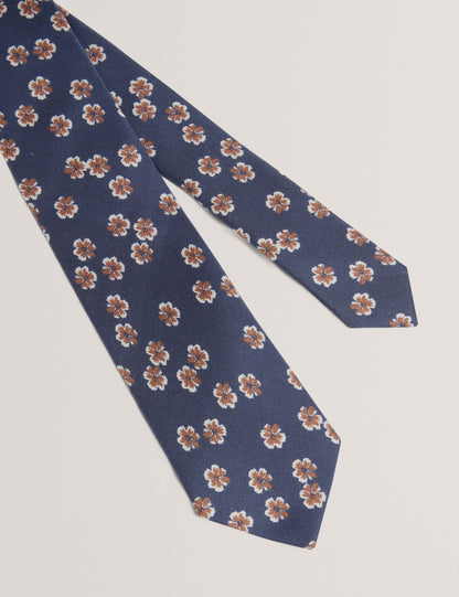 Ted Baker Raffeal Scattered Floral Print Silk Tie