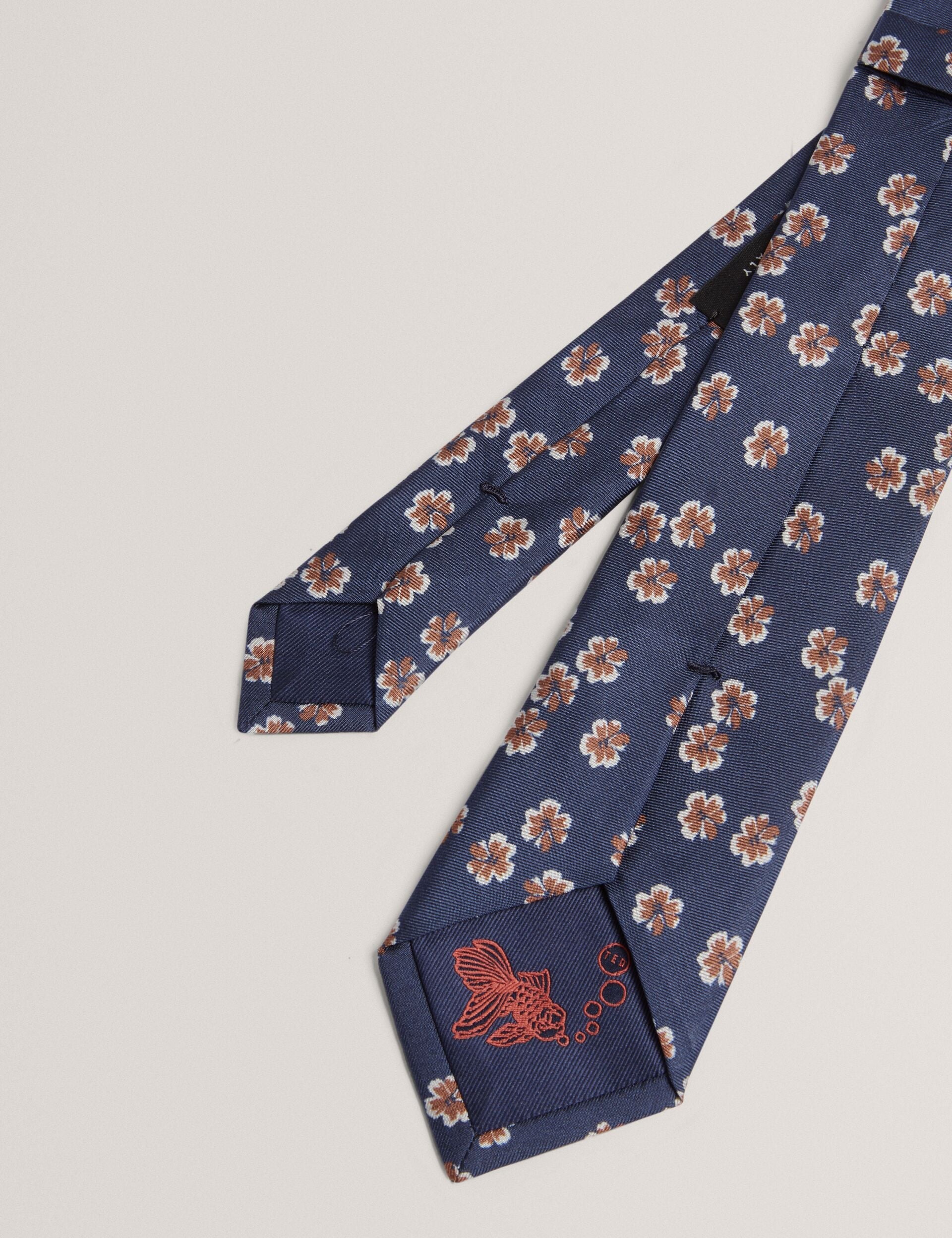Ted Baker Raffeal Scattered Floral Print Silk Tie