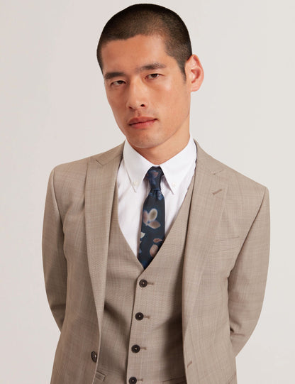 Ted Baker Silvano Photographic Leaf Print Silk Tie