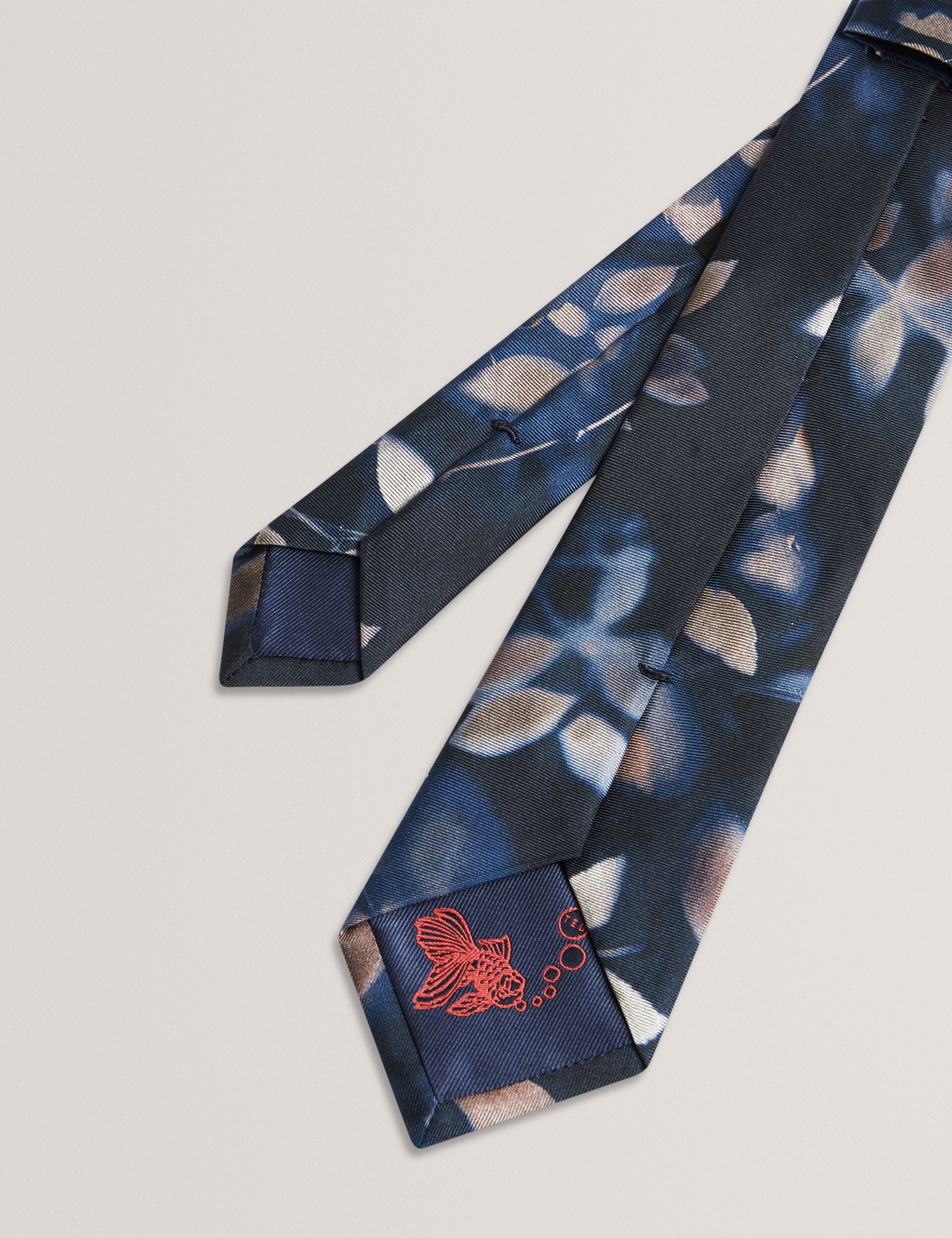 Ted Baker Silvano Photographic Leaf Print Silk Tie