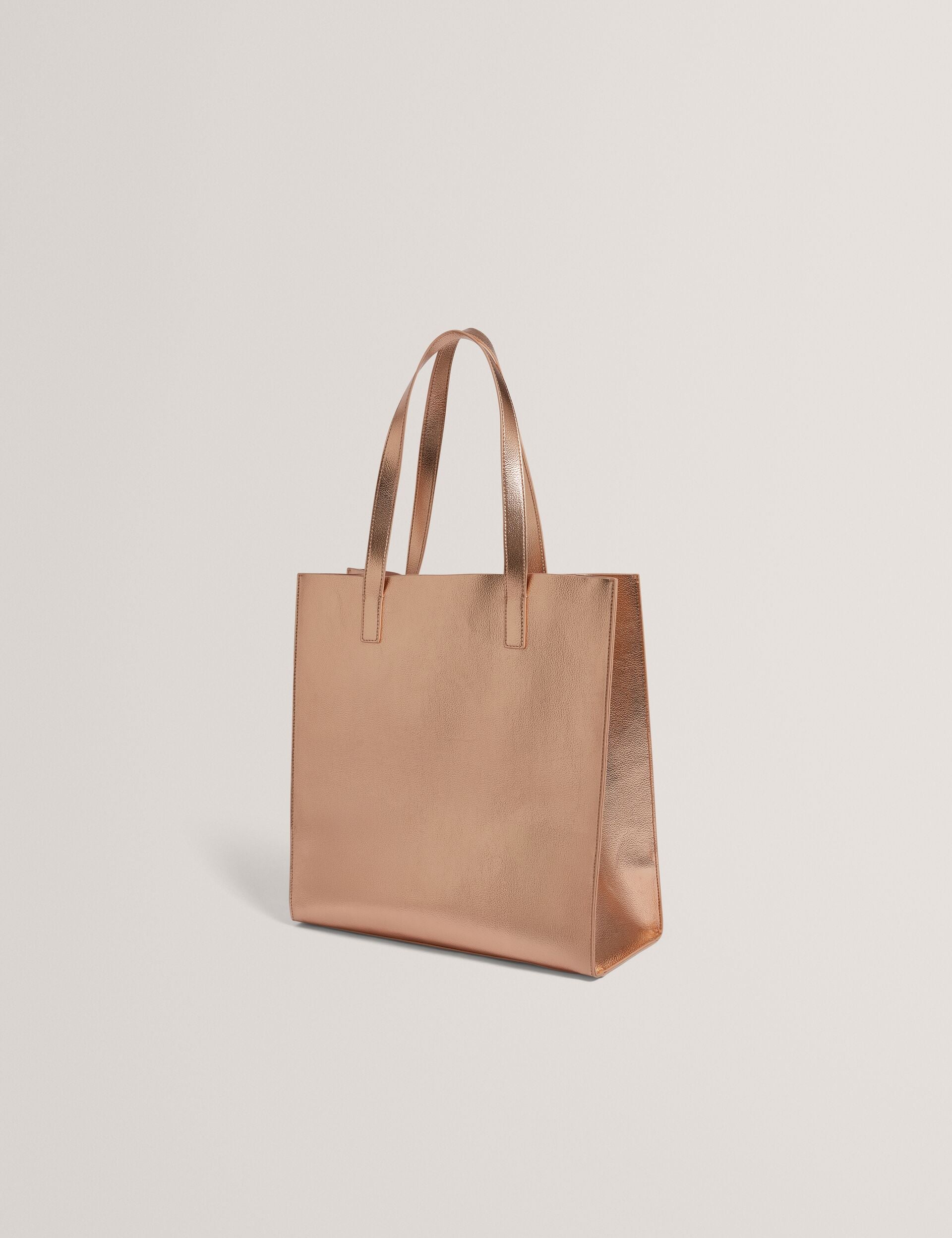 Ted Baker Rosmah Rose Detail Metallic Large Icon Tote Bag Women's