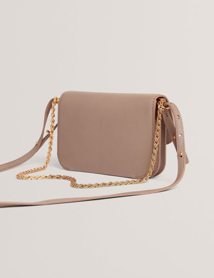 Ted Baker Kkelli Leather Twist Lock Small Crossbody Bag Women's