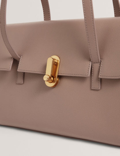 Ted Baker Kkiah Twist Lock Leather Baguette Shoulder Bag Women's
