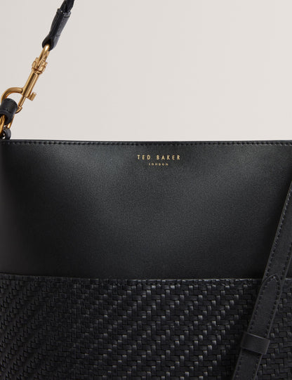 Ted Baker Wyynie Woven Texture Leather Tall Bucket Bag Women's