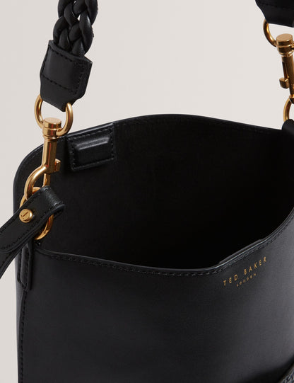 Ted Baker Wyynie Woven Texture Leather Tall Bucket Bag Women's