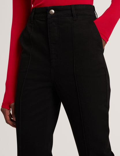 Ted Baker Arare Pintuck Kick Flare High Waisted Jeans Women's